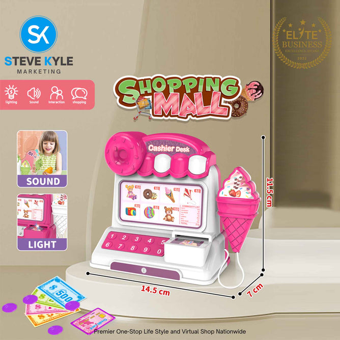 Random Pretend Toys Shopping Cash Register- Shopping Cashier Role Play Game Set Best Gift Toys