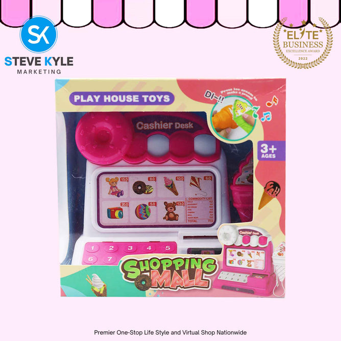 Random Pretend Toys Shopping Cash Register- Shopping Cashier Role Play Game Set Best Gift Toys