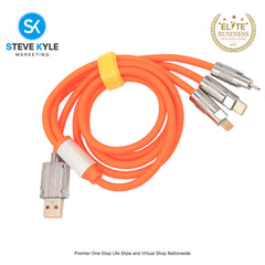 3n1 Fast Charing Big High Speed Transmission Cable 120W