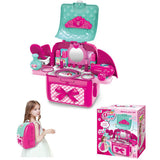 008-963 2 in 1 Beauty Make-Up Playset Toy Backpack - Pretend Play